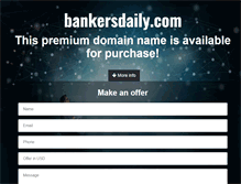 Tablet Screenshot of bankersdaily.com